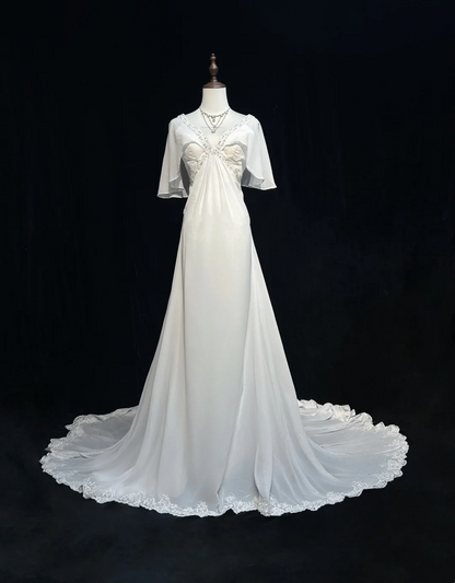 Rosa Etuikleid, lang, mit Seitenschlitz, Satin, formelles Kleid J8820