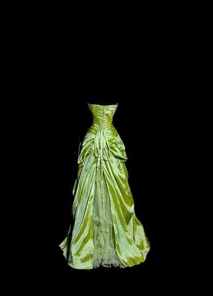 Rosa Etuikleid, lang, mit Seitenschlitz, Satin, formelles Kleid J8820