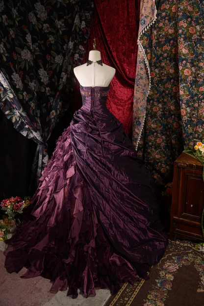 Sweetheart Ball Gown Sweet 16 Birthday Dress Vintage Formal Party Dress J9348