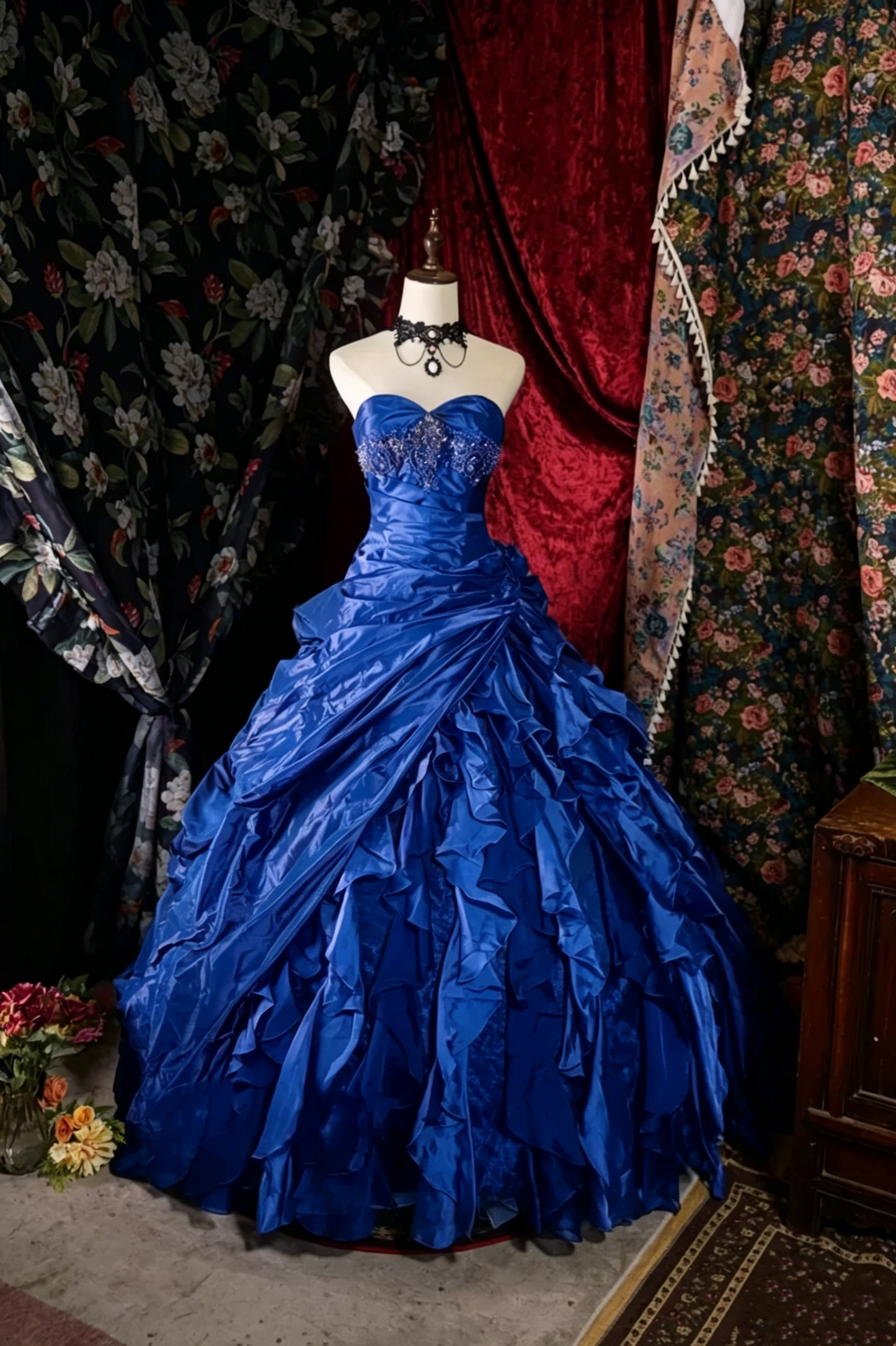 Rosa Etuikleid, lang, mit Seitenschlitz, Satin, formelles Kleid J8820