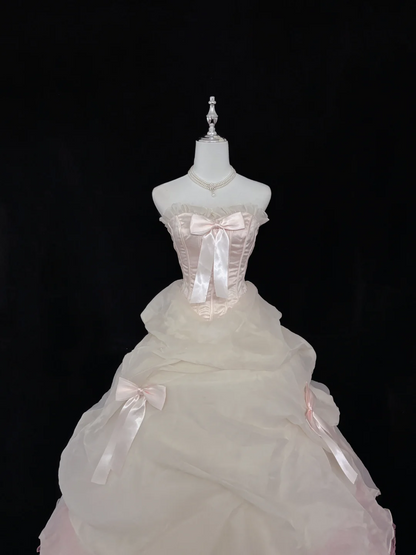 Trägerloses silbernes Vintage-Abendkleid, A-Linie, Geburtstagskleid J9370