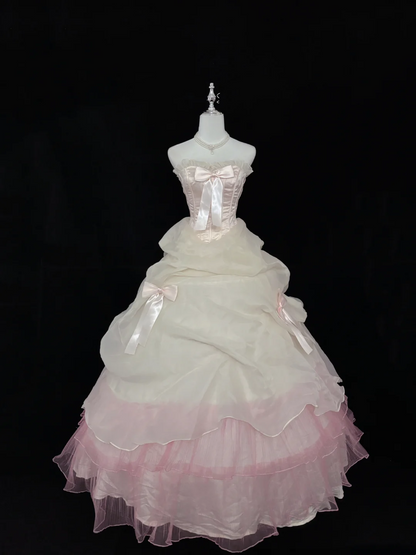 Trägerloses silbernes Vintage-Abendkleid, A-Linie, Geburtstagskleid J9370