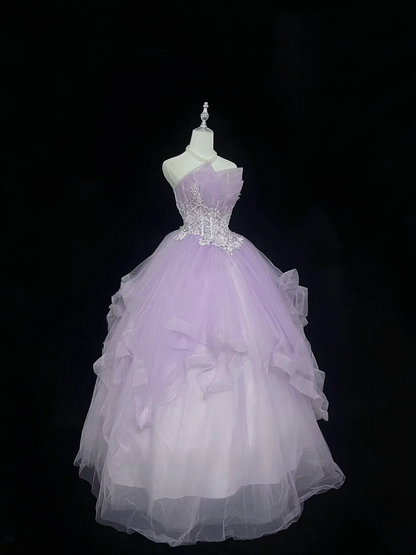 Trägerloses silbernes Vintage-Abendkleid, A-Linie, Geburtstagskleid J9370