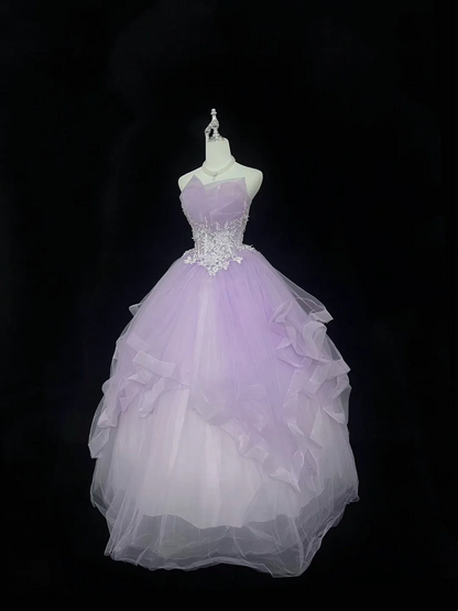 Trägerloses silbernes Vintage-Abendkleid, A-Linie, Geburtstagskleid J9370