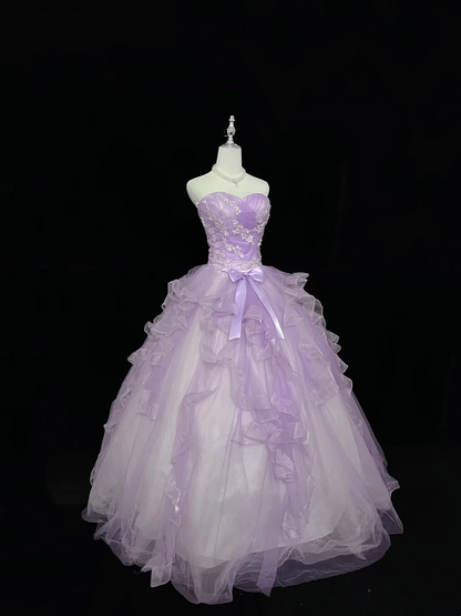 Trägerloses silbernes Vintage-Abendkleid, A-Linie, Geburtstagskleid J9370