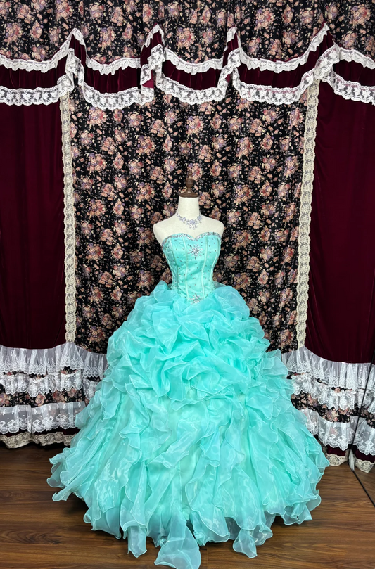 Sweetheart Ball Gown Quinceanera Dresses Ruffle Sweet 16 Birthday Dress J9387