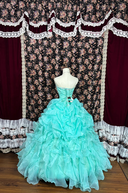 Sweetheart Ball Gown Quinceanera Dresses Ruffle Sweet 16 Birthday Dress J9387