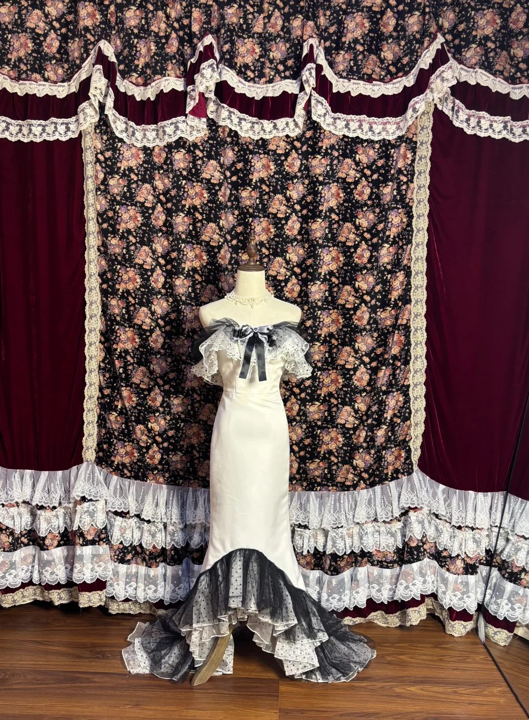 Off The Shoulder Mermaid Long Prom Dress Satin Evening Dress J9392