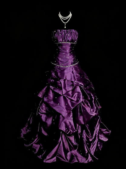 Strapless Green Sweet 16 Birthday Dress Satin Quinceanera Dresses J9407