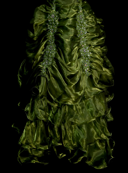 Trägerloses silbernes Vintage-Abendkleid, A-Linie, Geburtstagskleid J9370