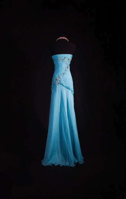 Robe de bal bustier violette en satin avec appliques, robe de soirée formelle J9413