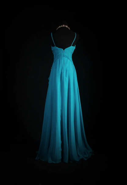 Trägerloses silbernes Vintage-Abendkleid, A-Linie, Geburtstagskleid J9370