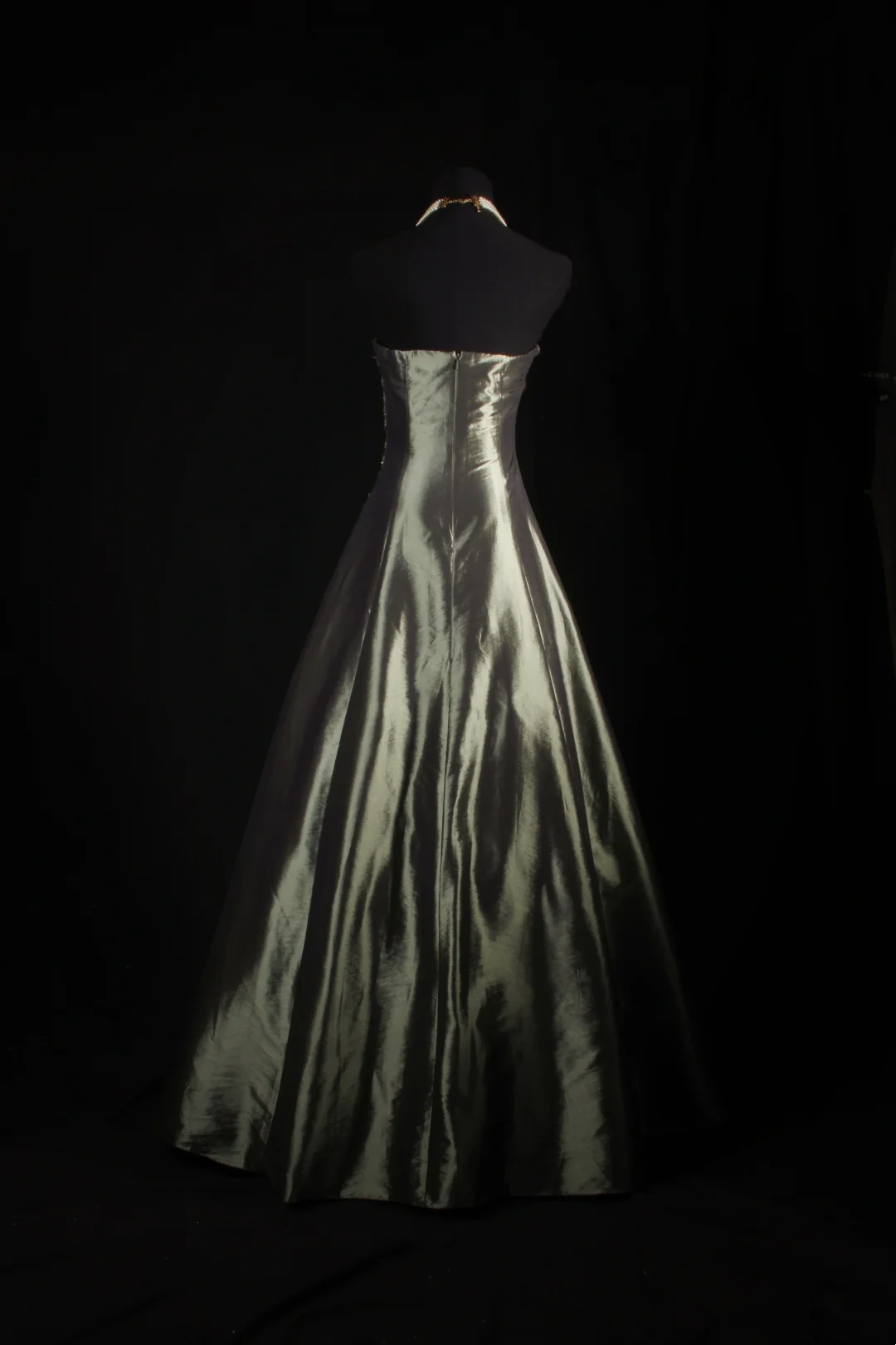 Strapless Satin Beaded Prom Dress Formal Party Dress Evening Dress J9418