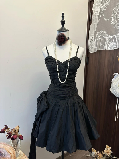 Trägerloses silbernes Vintage-Abendkleid, A-Linie, Geburtstagskleid J9370