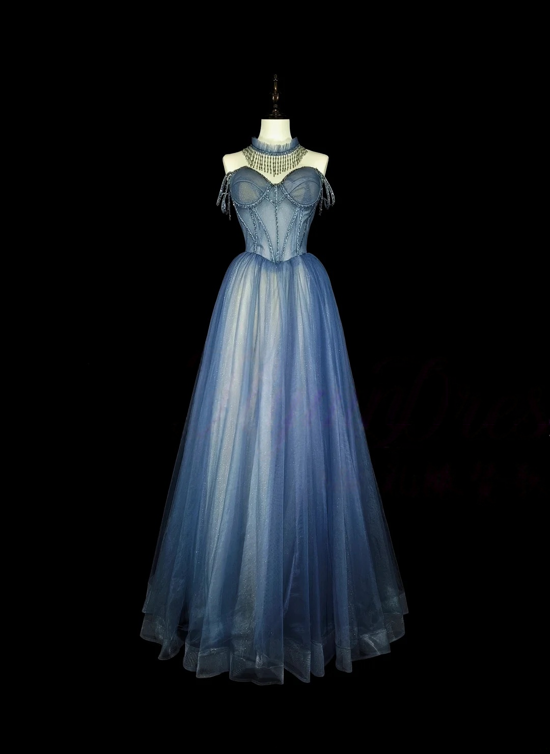 Robe de bal bustier violette en satin avec appliques, robe de soirée formelle J9413