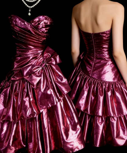 Sweetheart A Line Hot Pink Birthday Dress Short Party Dress J9459