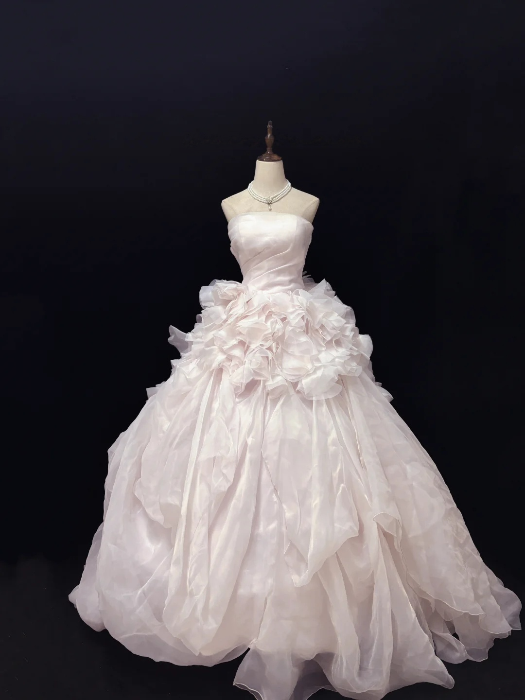 Robe de bal bustier violette en satin avec appliques, robe de soirée formelle J9413