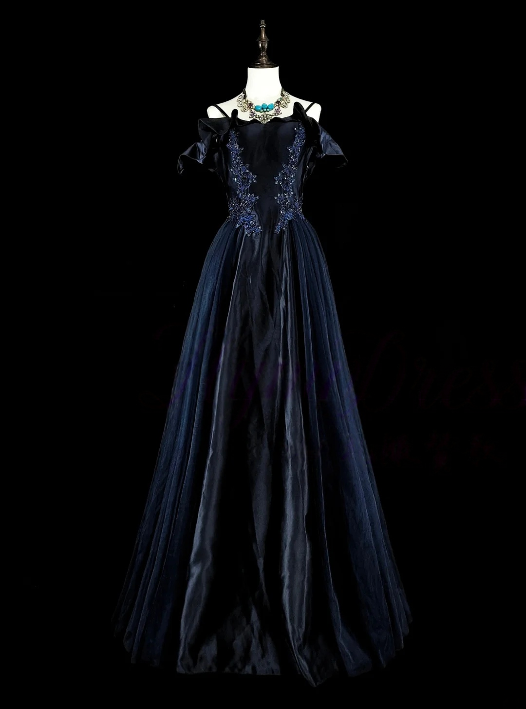 Trägerloses silbernes Vintage-Abendkleid, A-Linie, Geburtstagskleid J9370