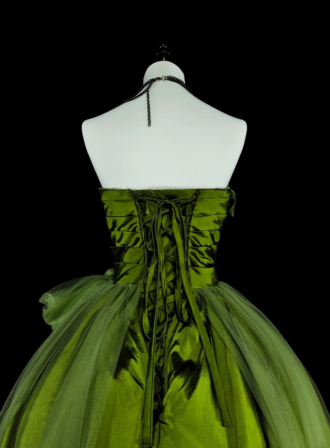 Trägerloses silbernes Vintage-Abendkleid, A-Linie, Geburtstagskleid J9370