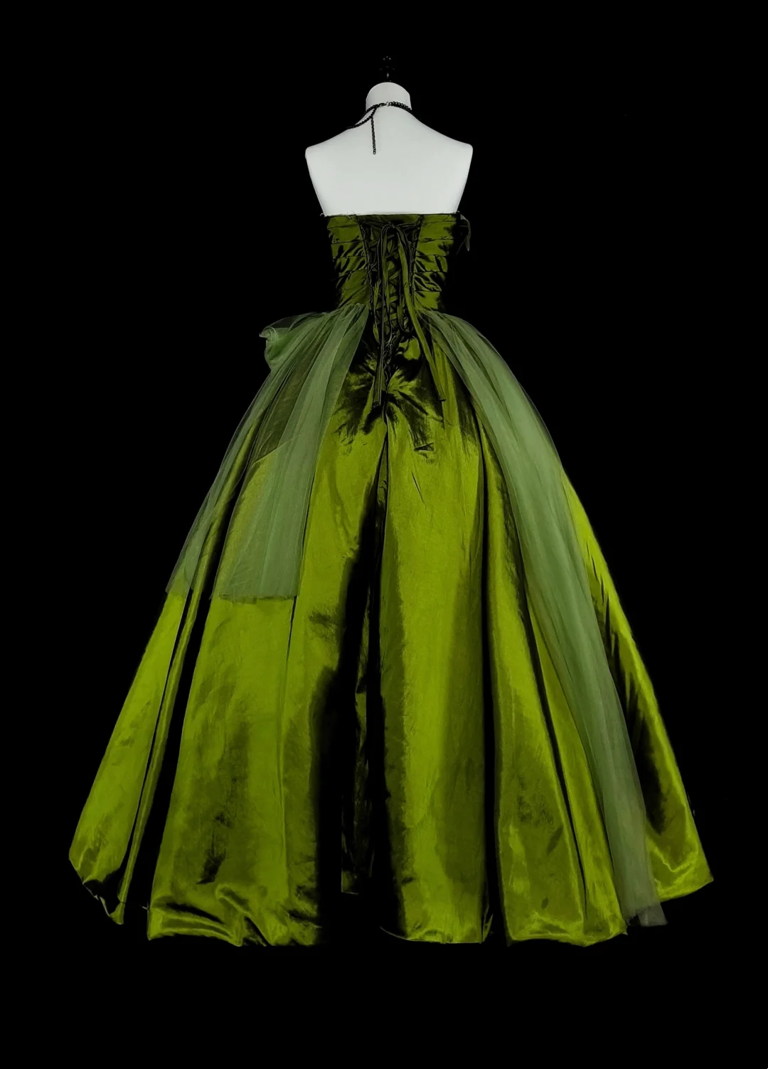 Trägerloses silbernes Vintage-Abendkleid, A-Linie, Geburtstagskleid J9370