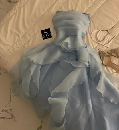 Robe de bal bustier violette en satin avec appliques, robe de soirée formelle J9413