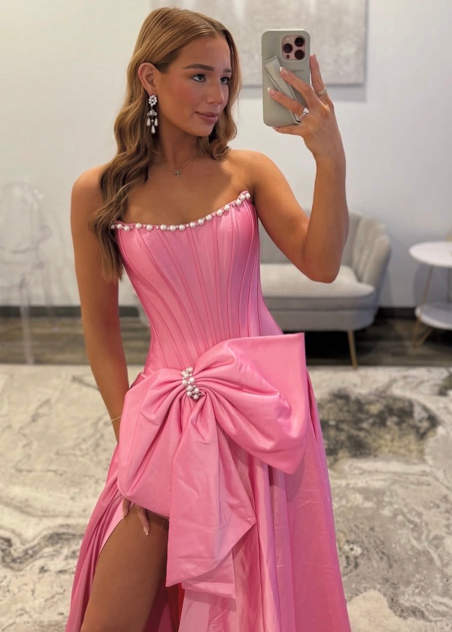 Trägerloses silbernes Vintage-Abendkleid, A-Linie, Geburtstagskleid J9370