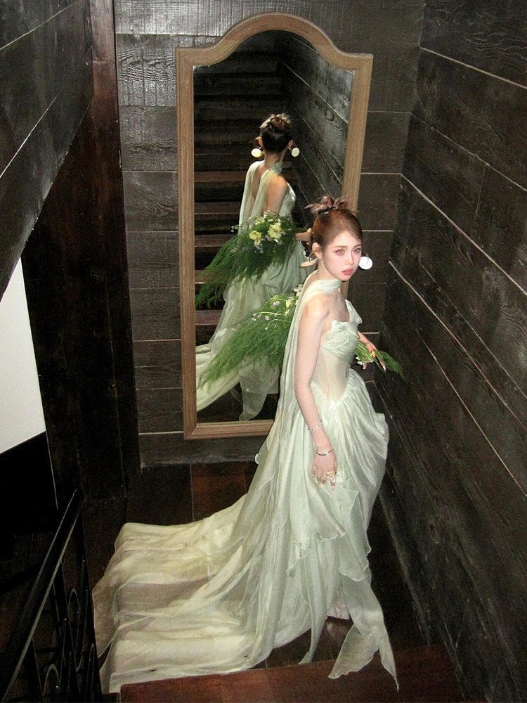 Trägerloses silbernes Vintage-Abendkleid, A-Linie, Geburtstagskleid J9370