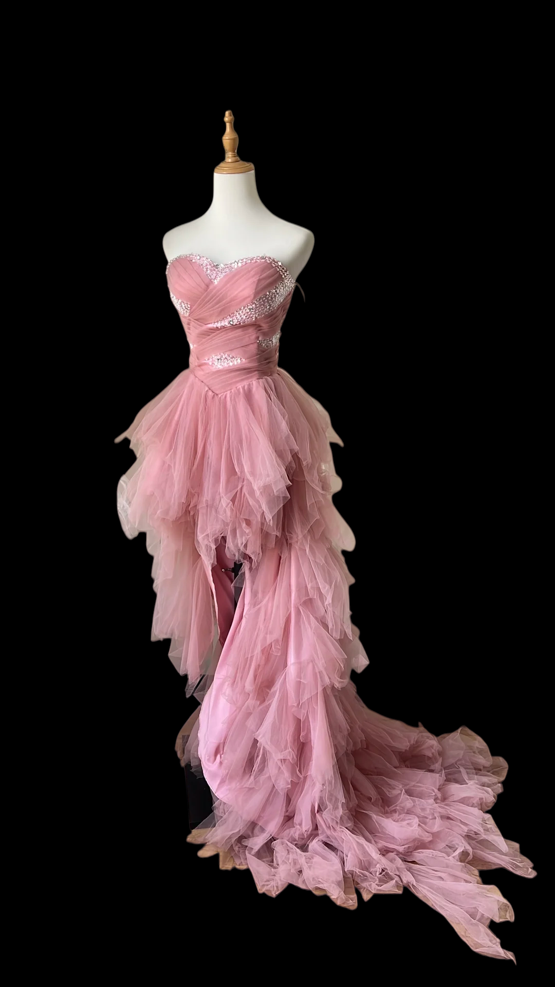 Trägerloses silbernes Vintage-Abendkleid, A-Linie, Geburtstagskleid J9370