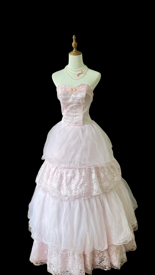 Pink Ball Gown Sweet 16 Birthday Dress Cute Quinceanera Dresses  J9592