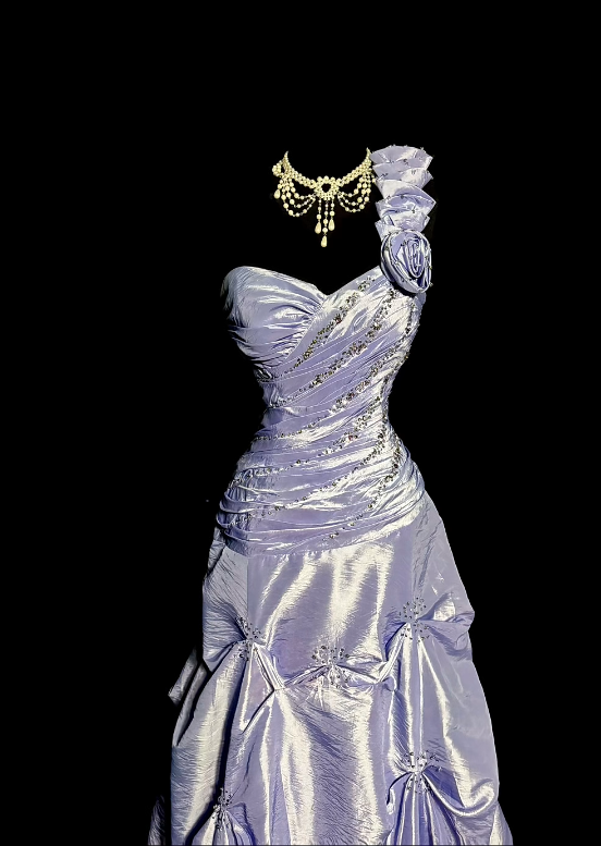 One Shoulder Lilac Prom Dress A Line Taffeta Formal Dress   J9593