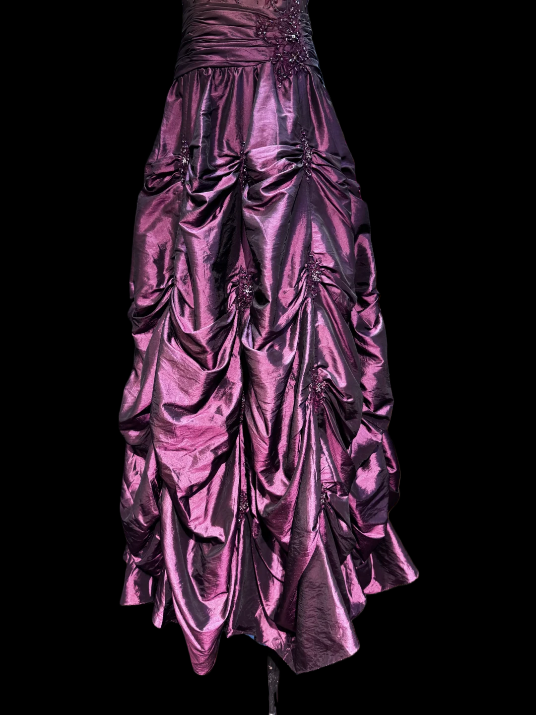 Trägerloses silbernes Vintage-Abendkleid, A-Linie, Geburtstagskleid J9370