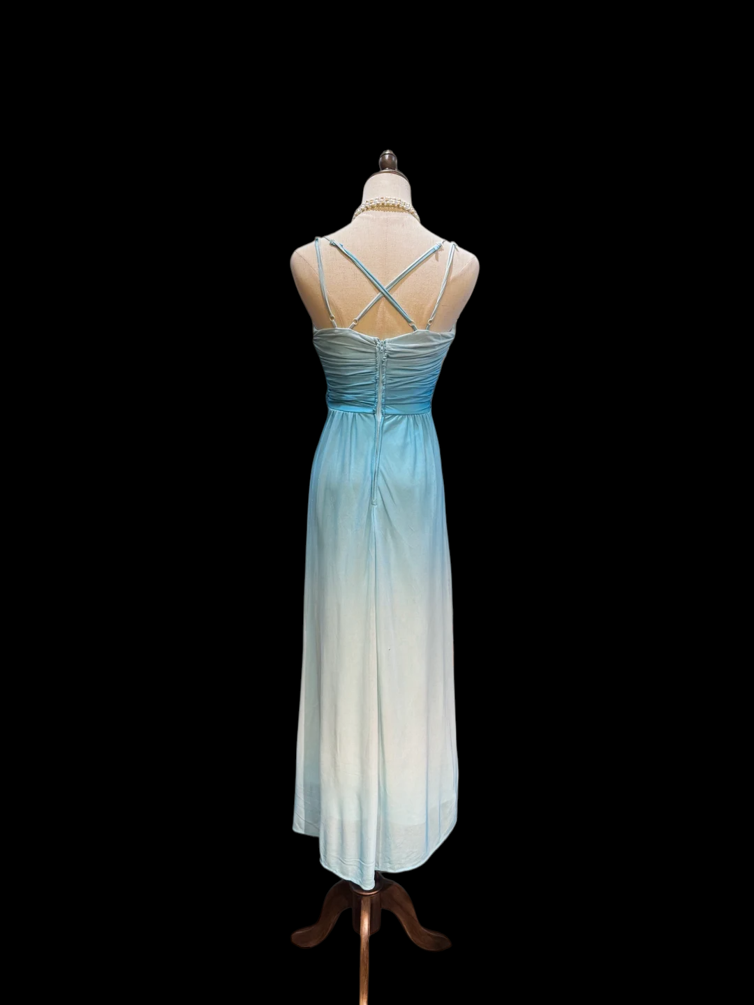 Trägerloses silbernes Vintage-Abendkleid, A-Linie, Geburtstagskleid J9370