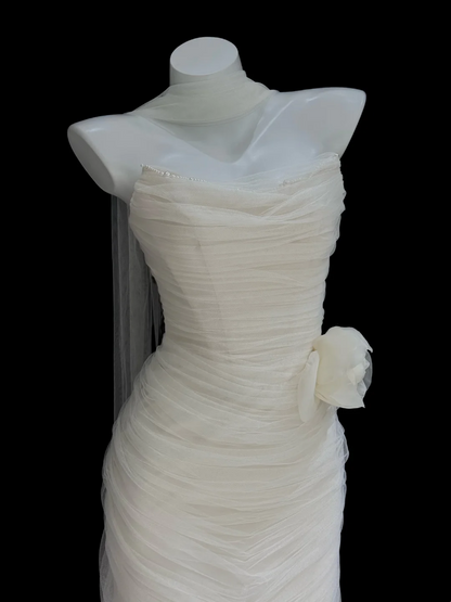 Strapless Wedding Dress Elegant Formal Evening Dress J9625