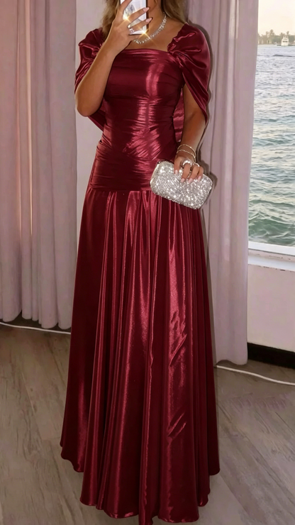 A Line Pink Organza Prom Dress Formal Wedding Guest Dress  J9960