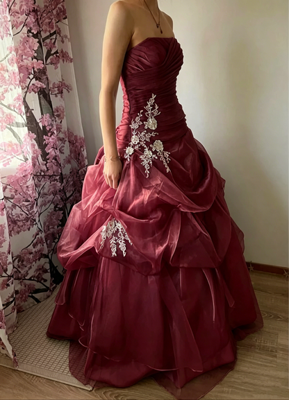 Trägerloses silbernes Vintage-Abendkleid, A-Linie, Geburtstagskleid J9370