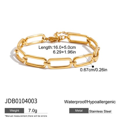 Bracelet étoile en acier inoxydable et strass G34