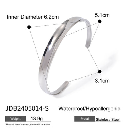 Stainless Steel Irregular Spherical Open Bracelet G32