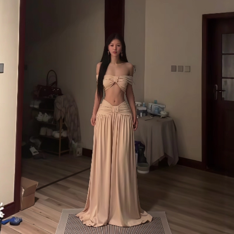 Women's Short Tops Chic Autumn Outfit 2pcs Set L84