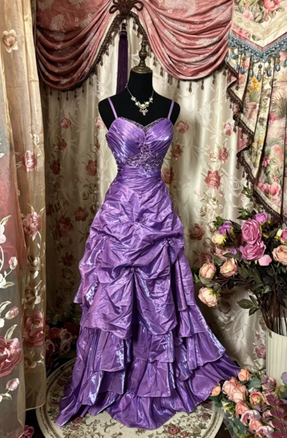 Grünes langes Ballkleid im Vintage-Stil, formelles Partykleid J8476