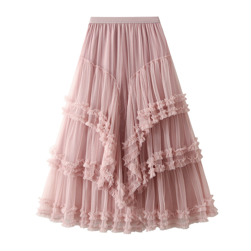 Multi-layer Mesh Skirt Fairy Fluffy Skirt 760