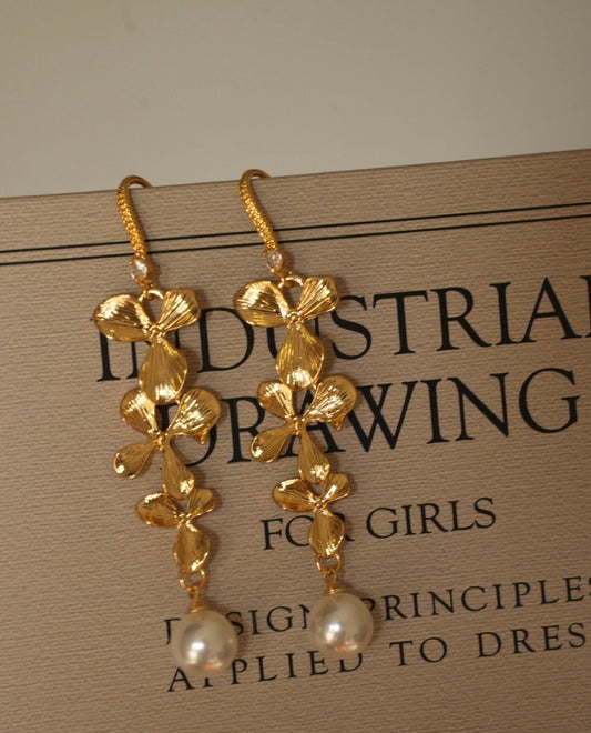 Boucles d'oreilles pendantes en acier inoxydable avec pampilles en pierre naturelle colorée rétro G30