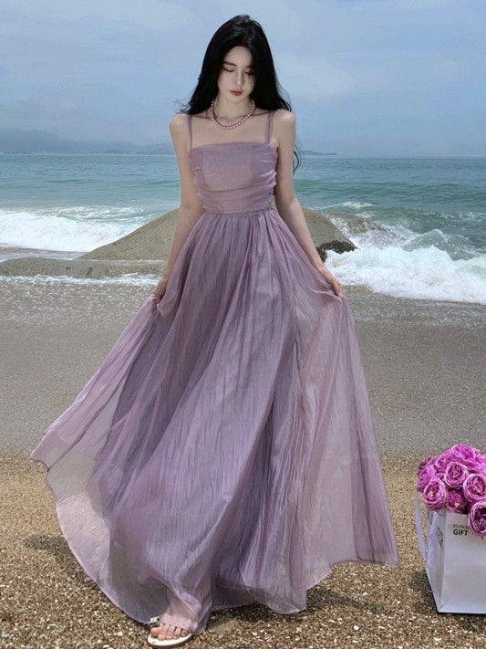 Fairy A-line Chiffon Dress Summer Long Dress 1910