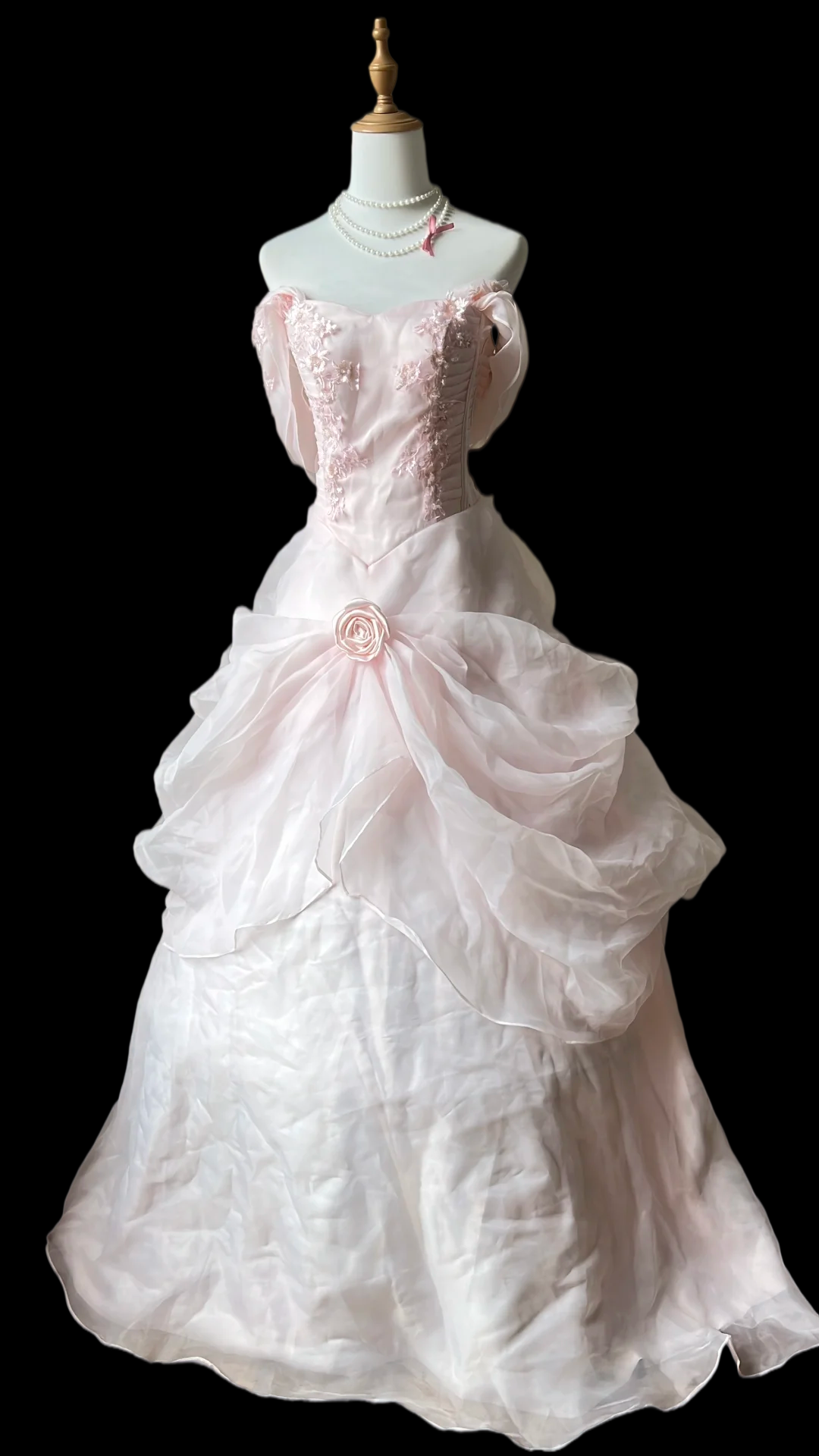 Robe de bal bustier violette en satin avec appliques, robe de soirée formelle J9413