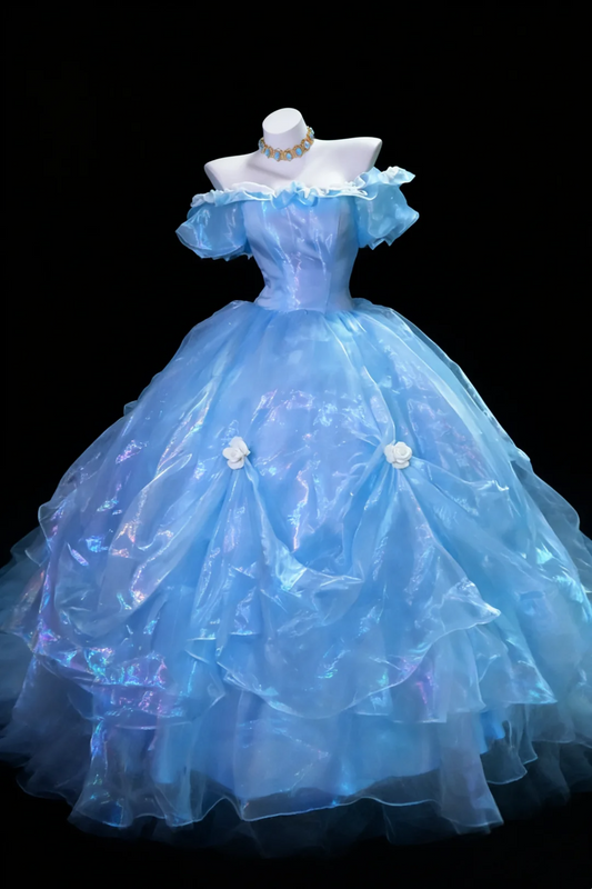 Trägerloses silbernes Vintage-Abendkleid, A-Linie, Geburtstagskleid J9370