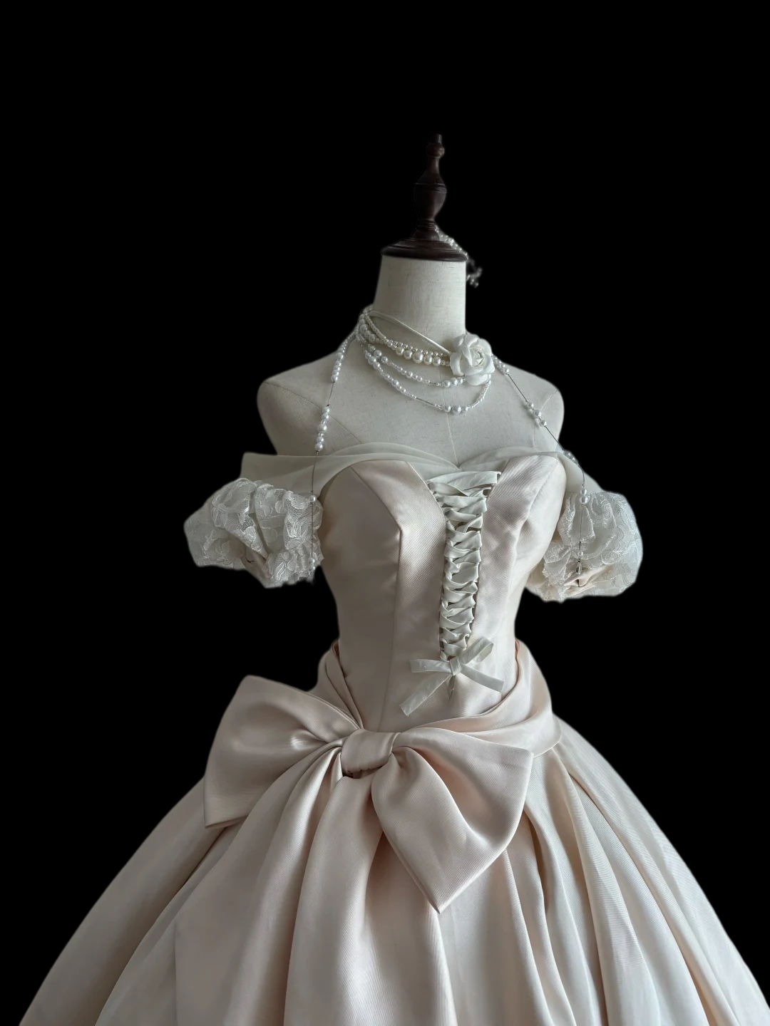 Robe de bal bustier violette en satin avec appliques, robe de soirée formelle J9413