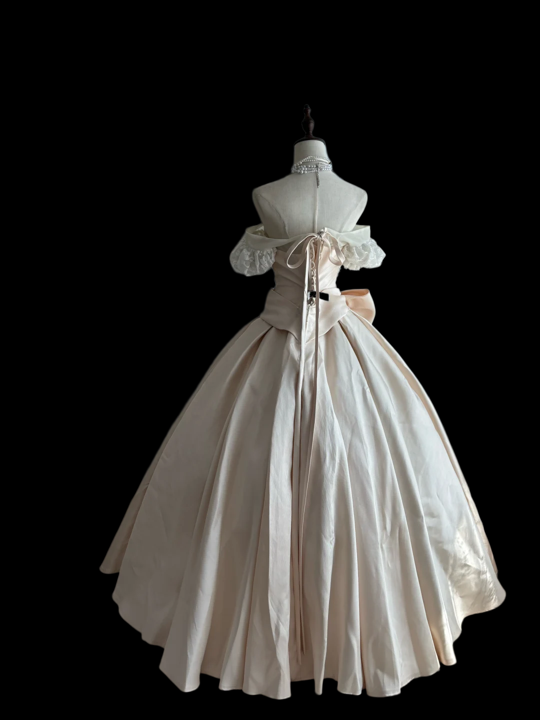 Robe de bal bustier violette en satin avec appliques, robe de soirée formelle J9413