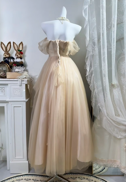 Trägerloses silbernes Vintage-Abendkleid, A-Linie, Geburtstagskleid J9370