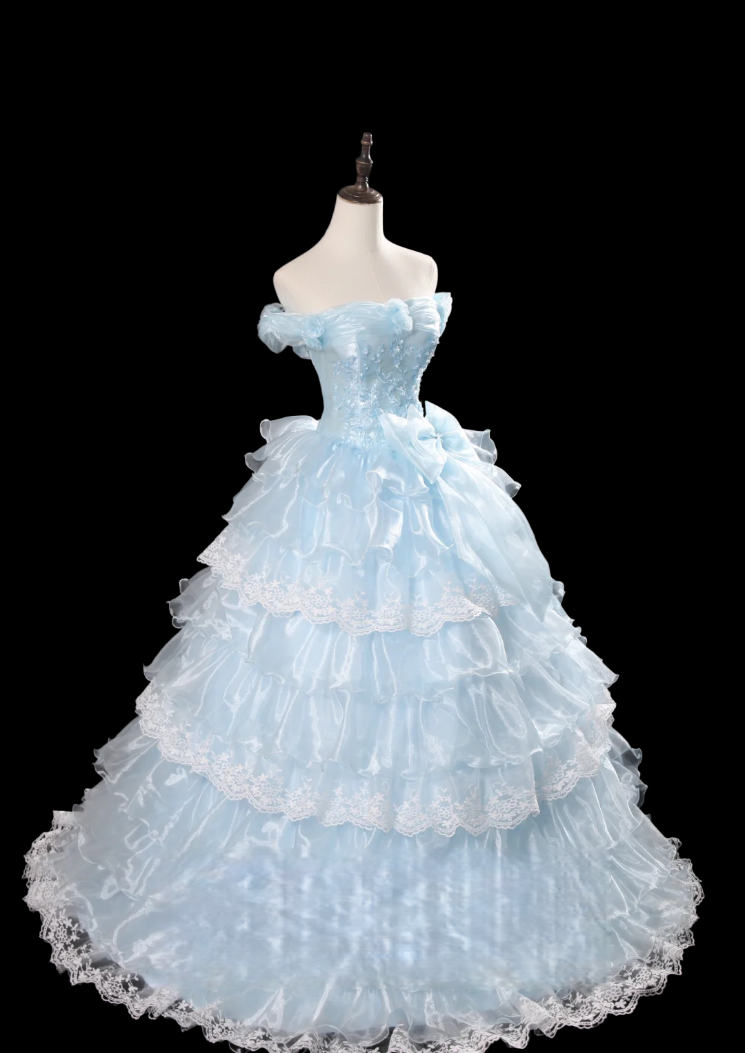 Robe de bal bustier violette en satin avec appliques, robe de soirée formelle J9413