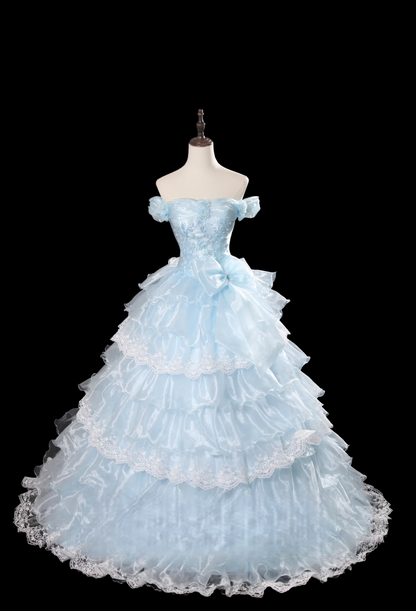 Robe de bal bustier violette en satin avec appliques, robe de soirée formelle J9413