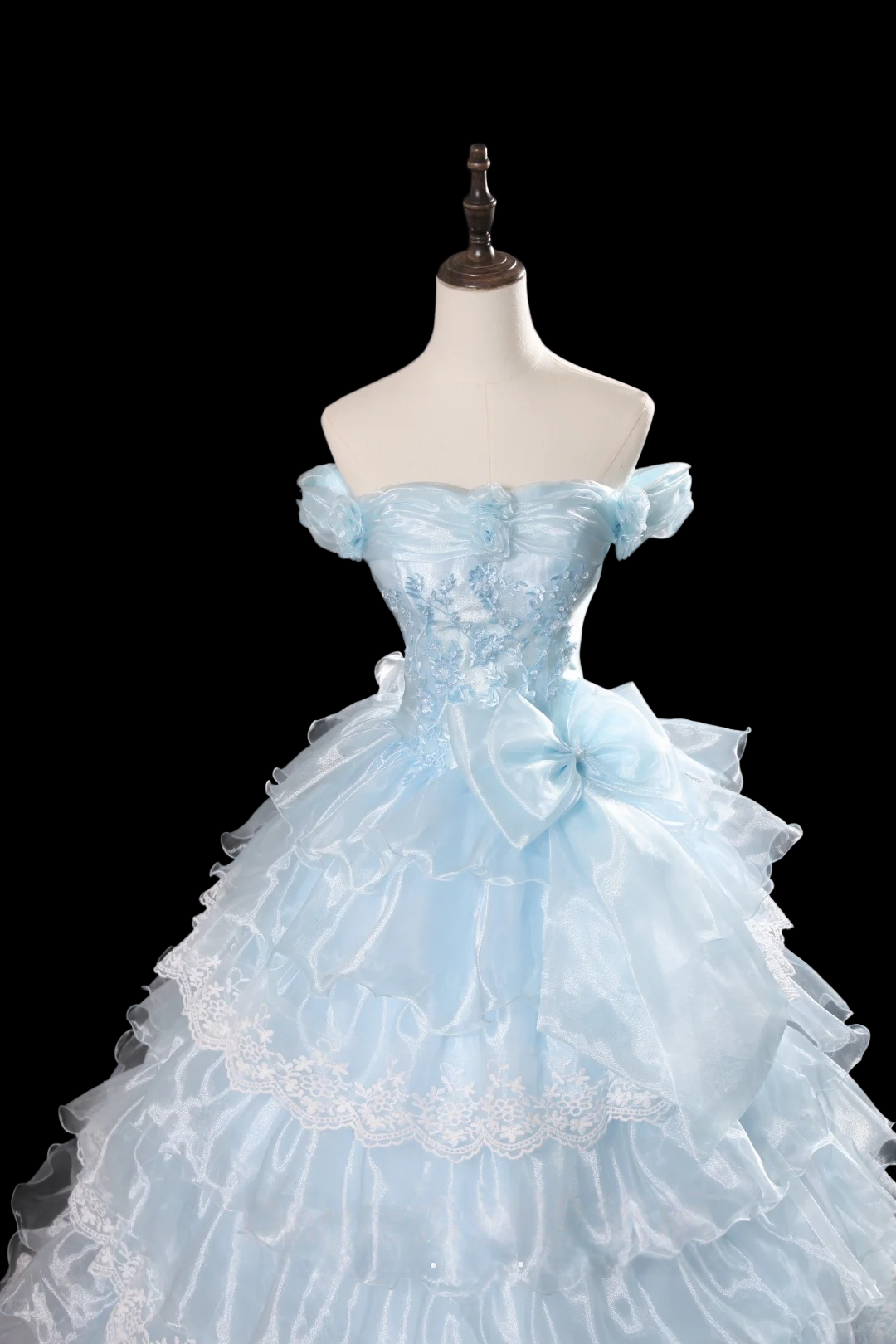 Robe de bal bustier violette en satin avec appliques, robe de soirée formelle J9413